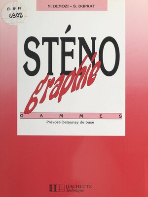 cover image of Sténographie